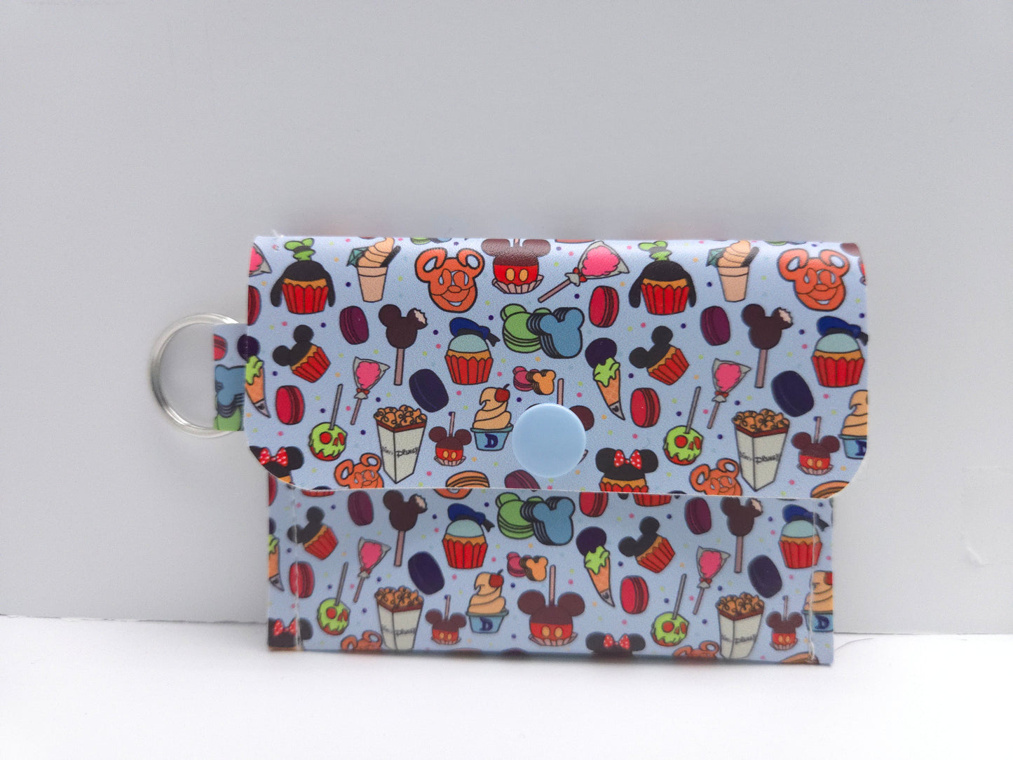 Blue Mouse House Treats Single Pocket Card Wallet Ready To Ship