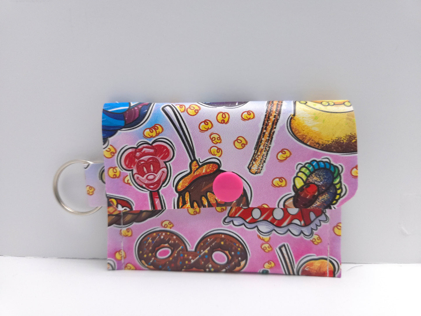Tie Dye Foodie Single Pocket Card Wallet Ready To Ship