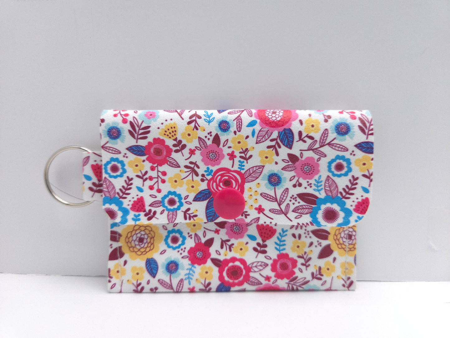 Spring Blooms Single Pocket Card Wallet Ready To Ship