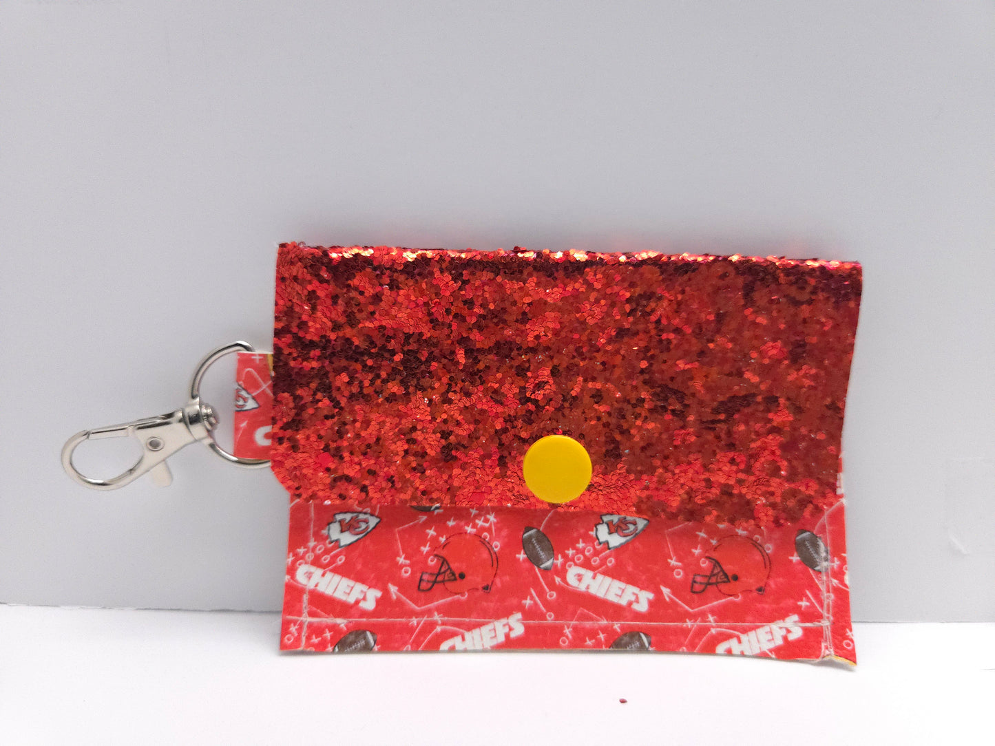 Glitter C H I E F S Plays Single Pocket Card Wallet Ready To Ship