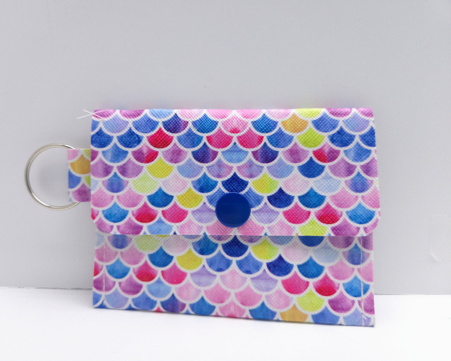 Purple Scales Single Pocket Card Wallet Ready To Ship