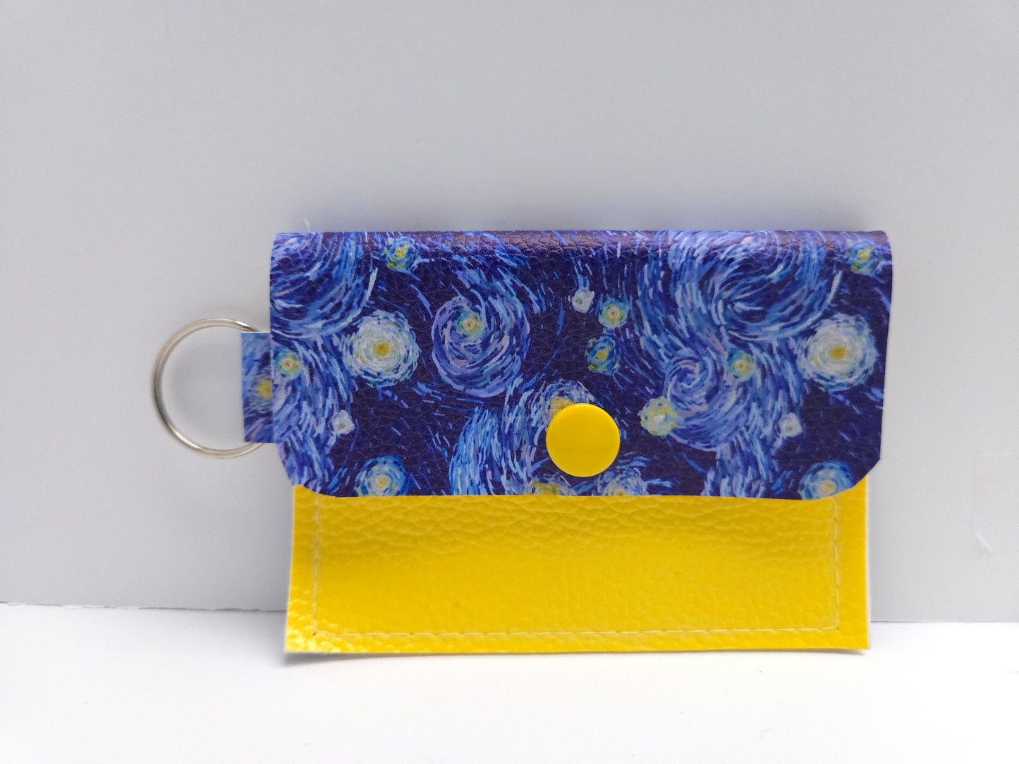 Starry Night Single Pocket Card Wallet Ready To Ship