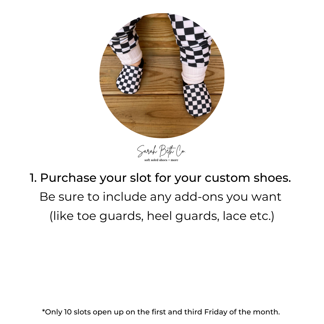 1 Pair of Custom Shoes Preorder - 3/4 wk TAT