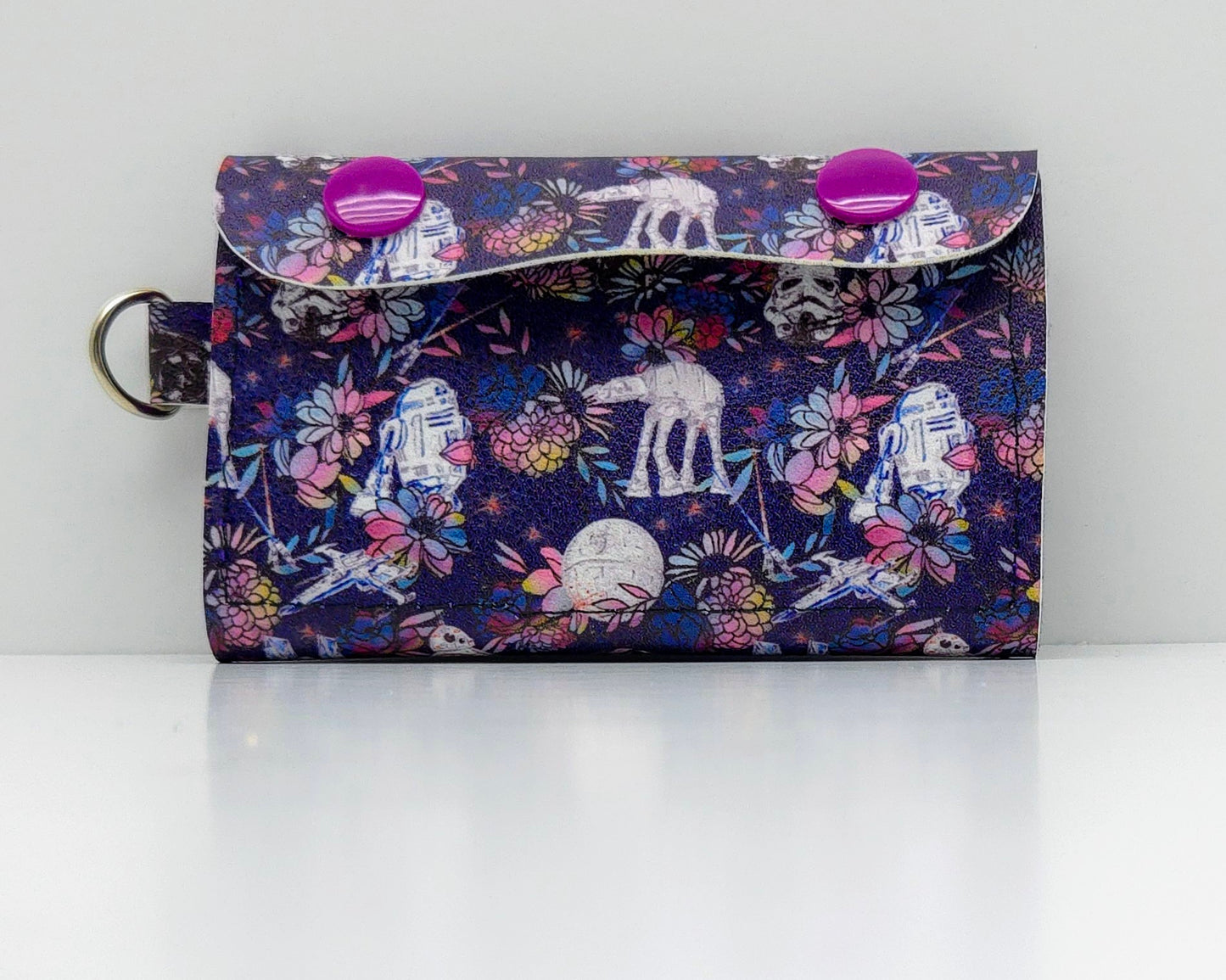 Floral Space Walker Pocket Card Combo Wallet Ready To Ship