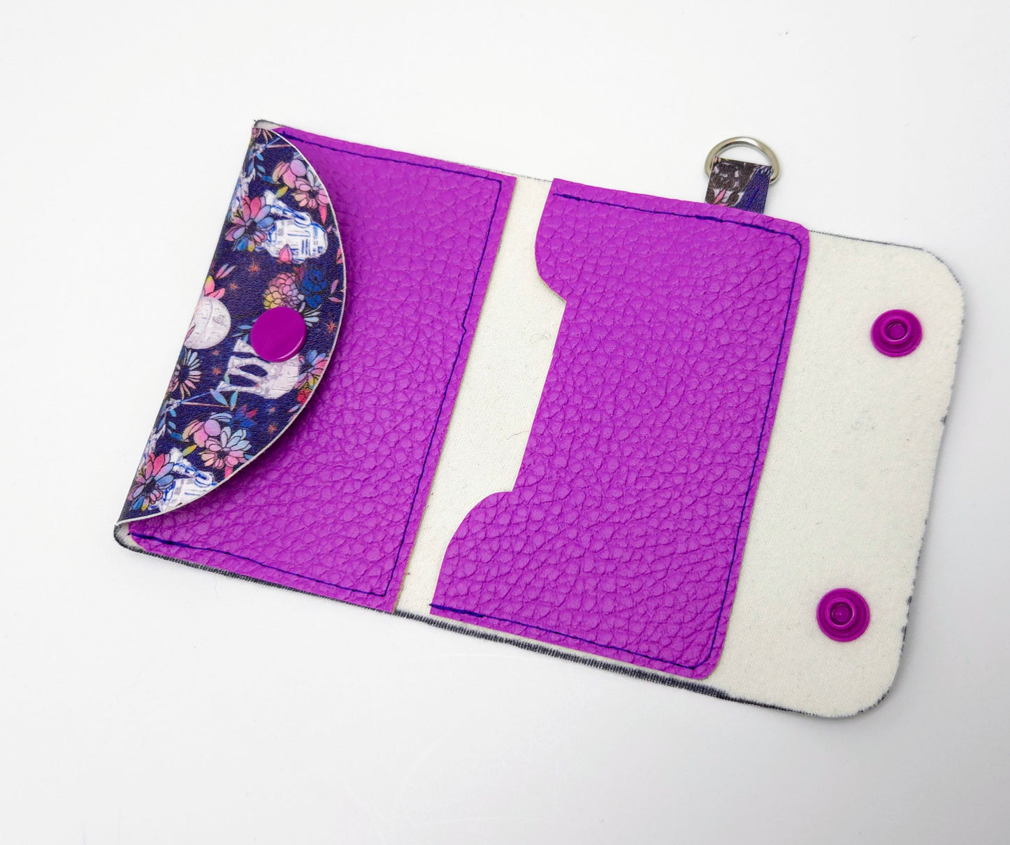 Floral Space Walker Pocket Card Combo Wallet Ready To Ship