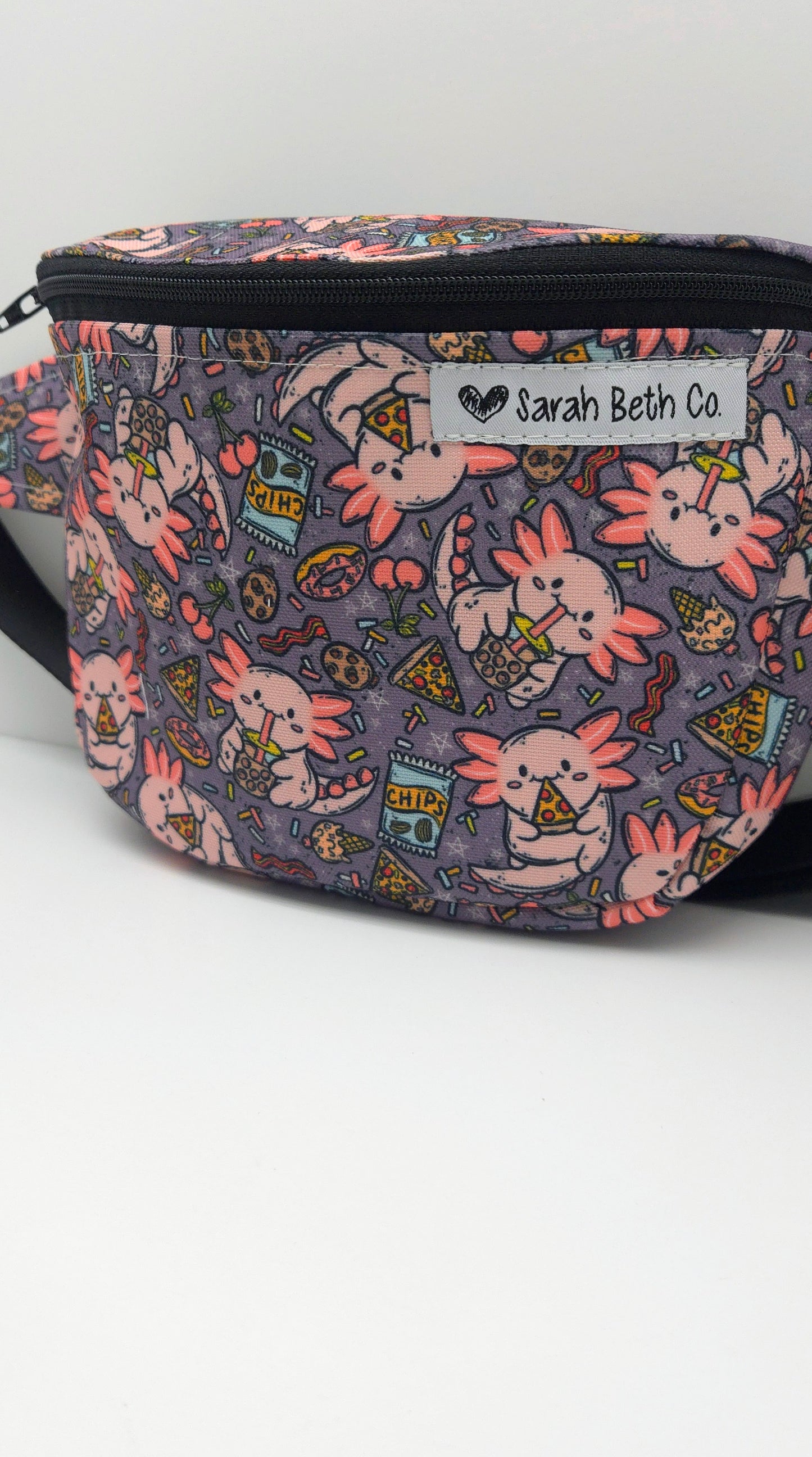 Snax-olotl Medium Bum Bag / Youth Strap - Ready To Ship