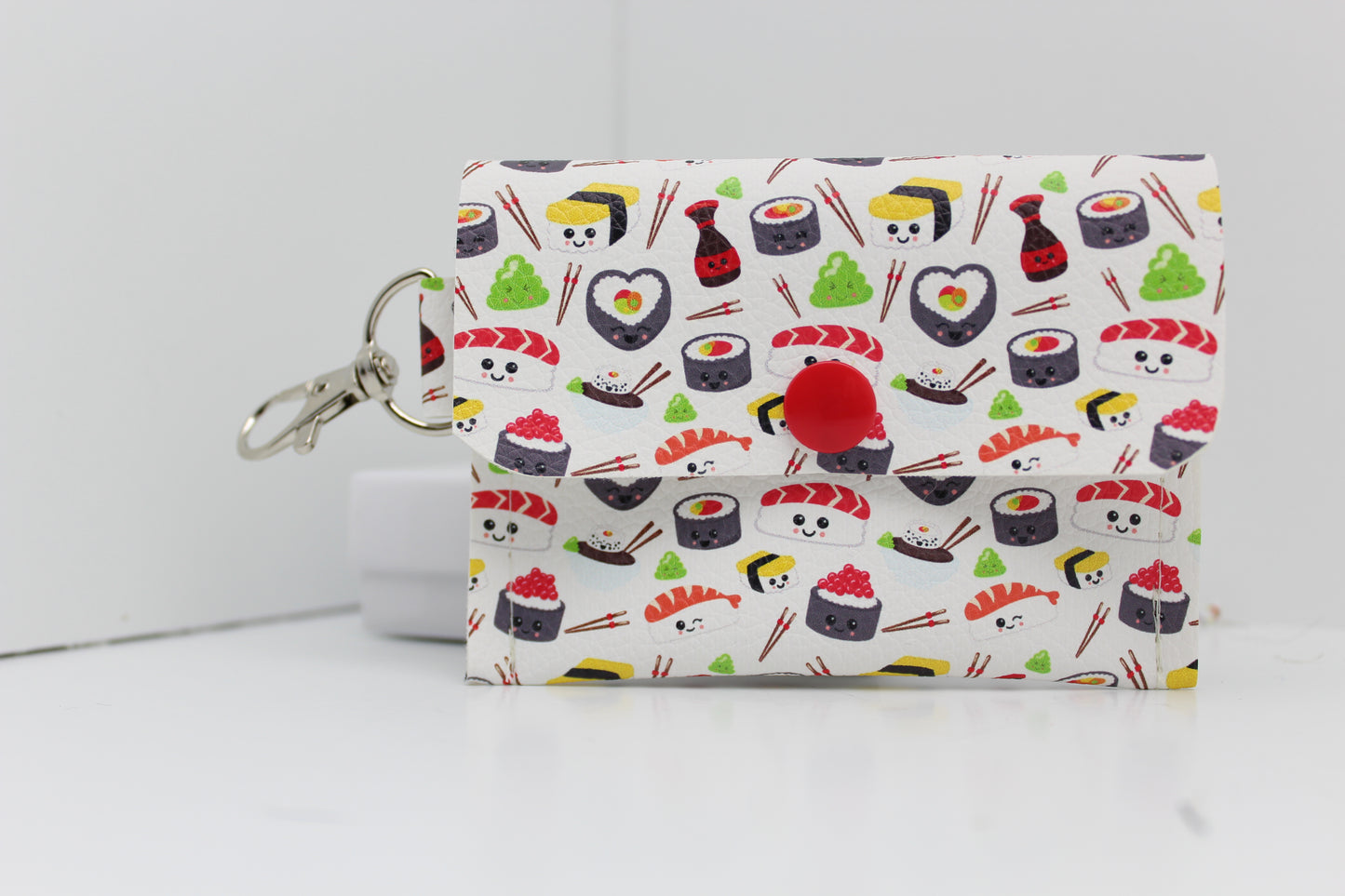 Sushi Time Single Pocket Card Wallet Ready To Ship