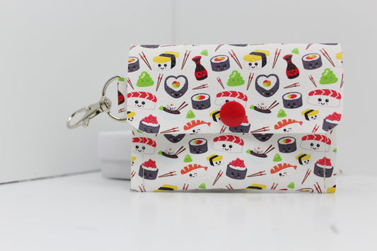 Sushi Time Single Pocket Card Wallet Ready To Ship