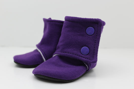 Solid Eggplant Stay On Boots Preorder - 3/4 week TAT