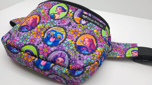K Pop Portraits Medium Bum Bag / Youth Strap / Cash Pocket - Ready To Ship