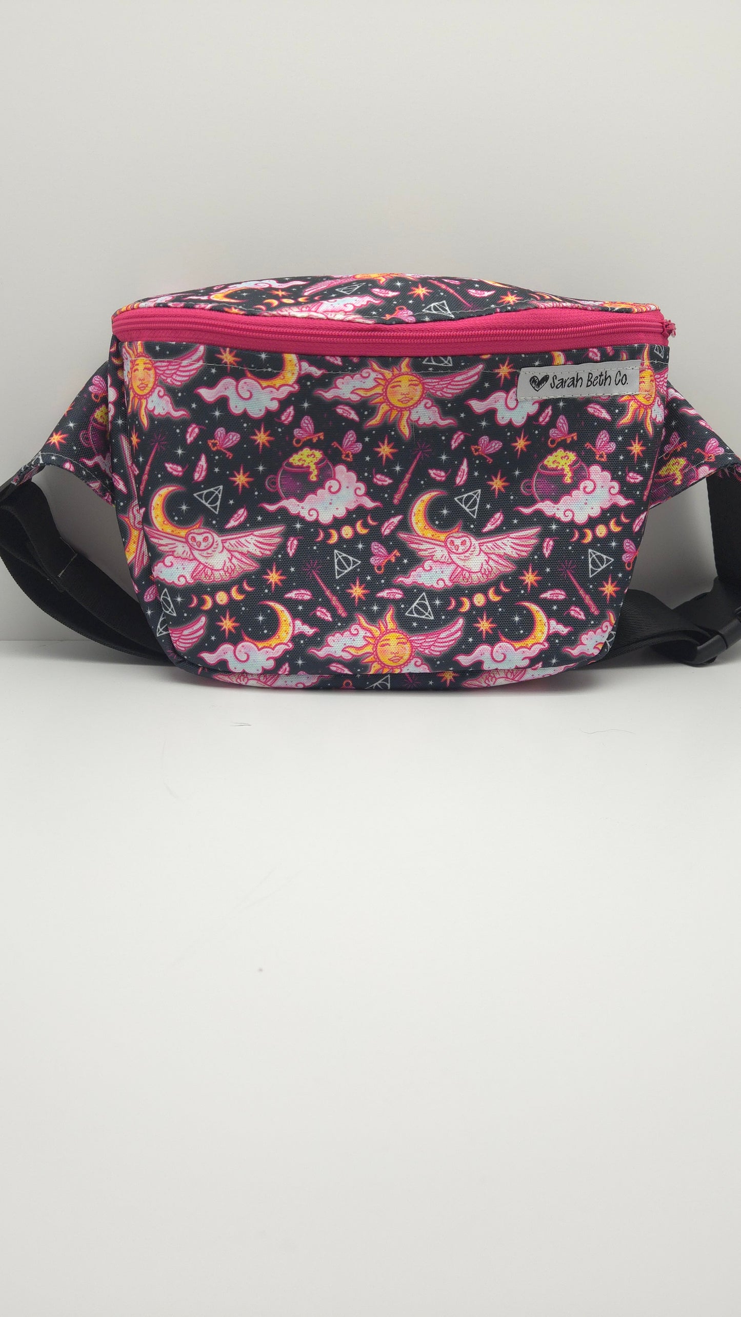 Pink Potter Large Bum Bag / Adult S - XXL Strap - Ready To Ship