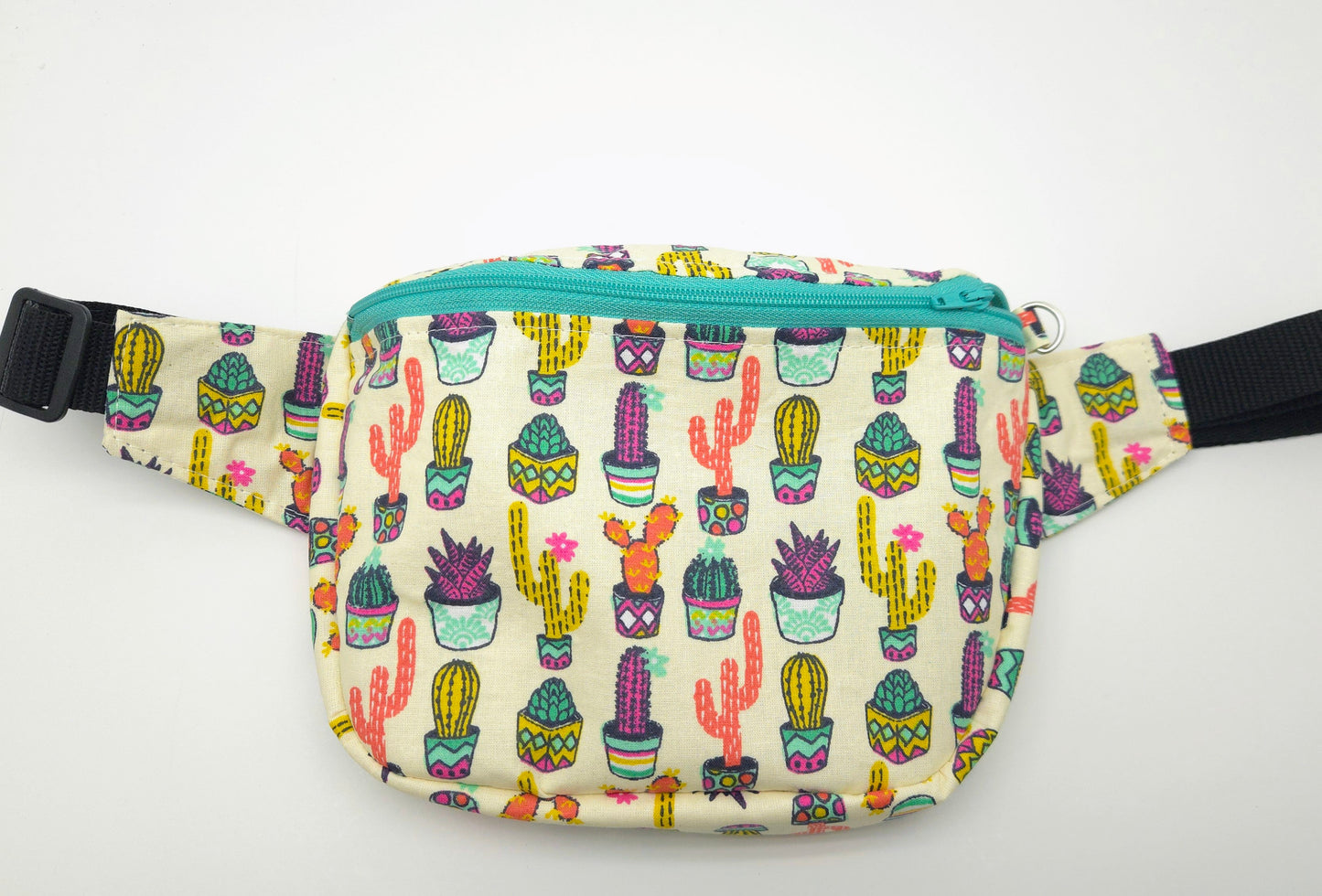 Colorful Cacti Medium Bum Bag / Adult Strap