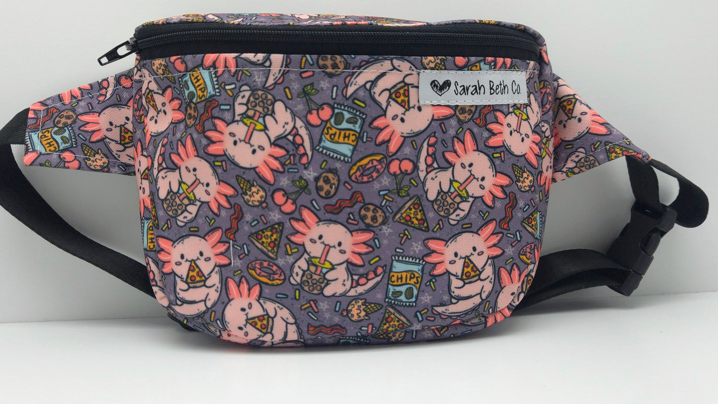 Snax-olotl Medium Bum Bag / Youth Strap - Ready To Ship