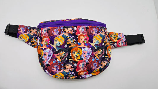 Princess Sugar Skull Medium Bum Bag / Adult S - XXL Strap