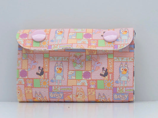 Blue Heeler Blocks Pocket Card Combo Wallet Ready To Ship