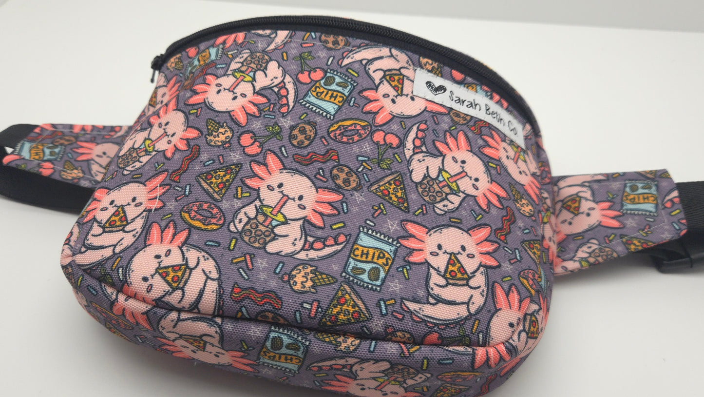 Snax-olotl Medium Bum Bag / Youth Strap - Ready To Ship